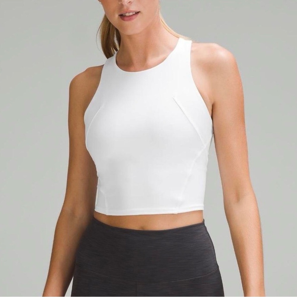 Lululemon Wunder Train Racerback Tank Top Bone Size 2 EUC
